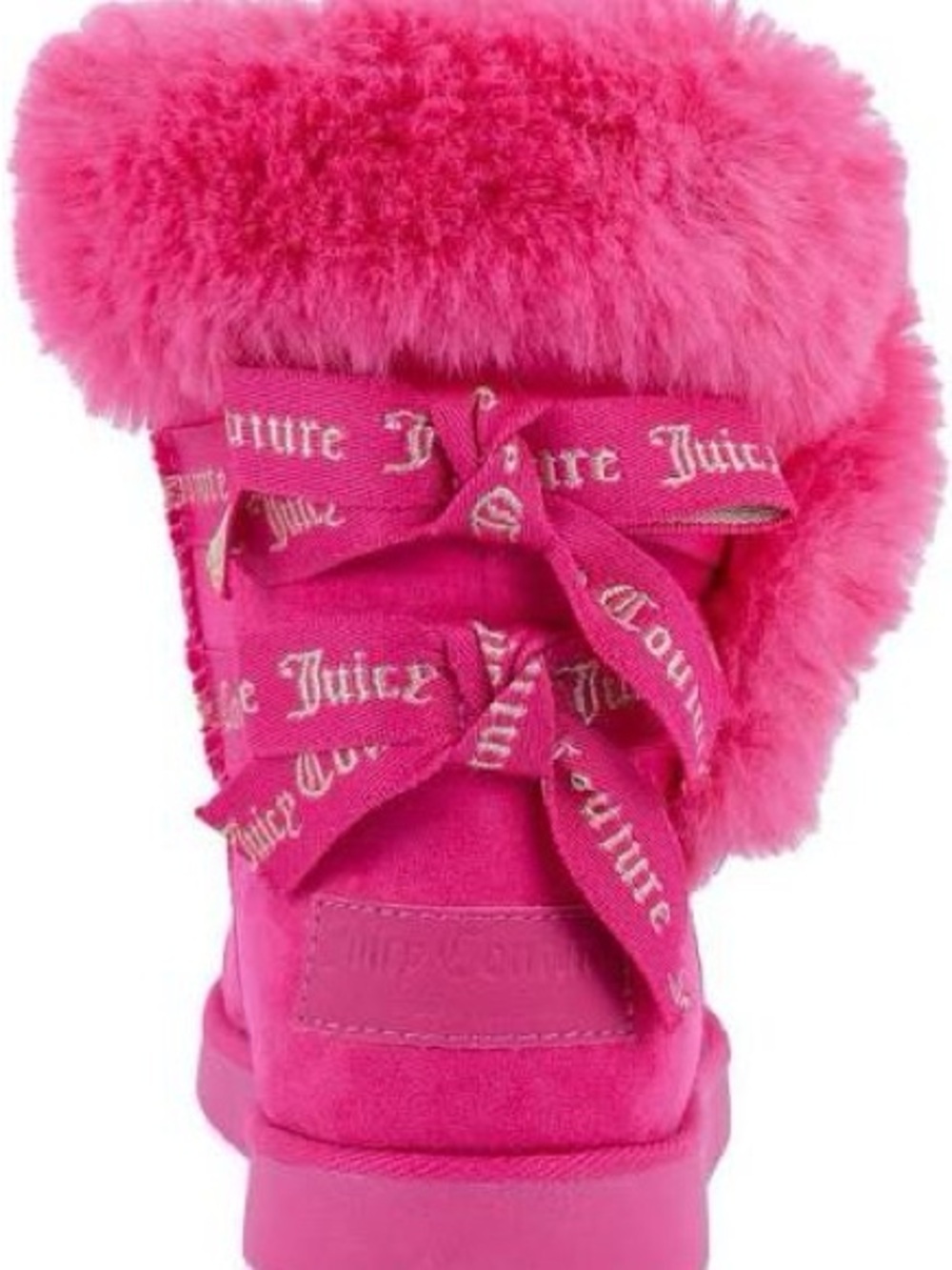 Juicy JC-King 2 Bright Pink Bow Suede Boots 9 New in Box NIB